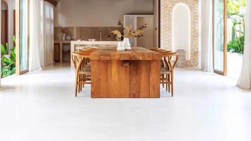 Pavimento in resina Bianco Satinato - Pavimento Moderno