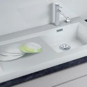 Lavello standard sopratop modello Modex M-60 di Blanco in Silgranit