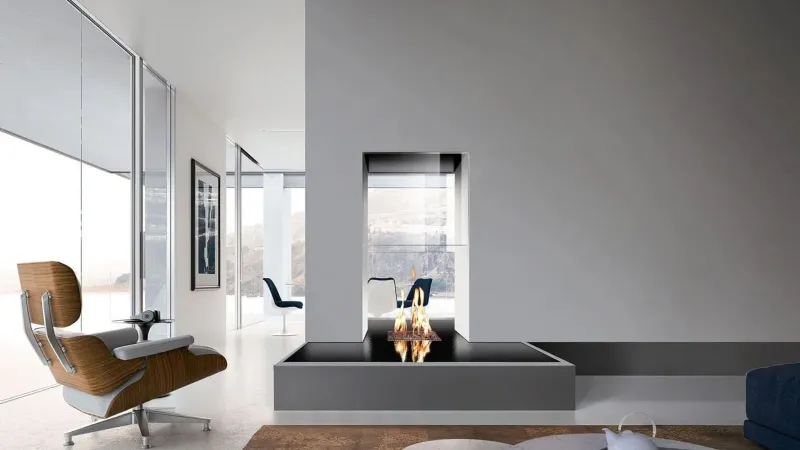 Italkero - Ninfea. Camino bifacciale a gas. 