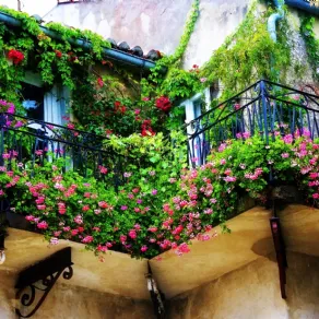 Balcone fiorito