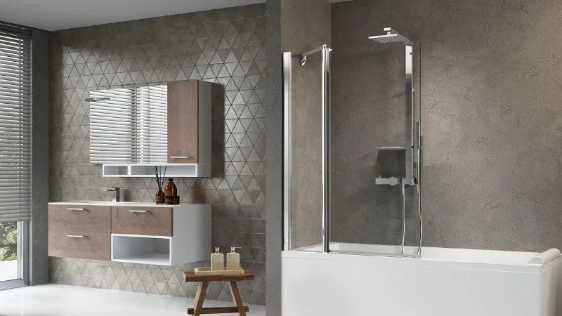 È fissa l’anta in vetro Aurora 5 by Novellini