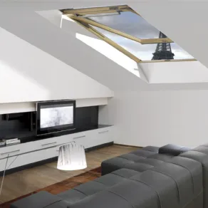 Finestra vasistas realizzata in legno 