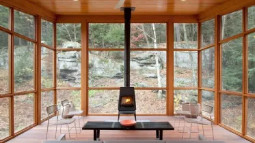 verande in legno e vetro