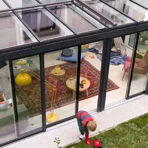 Veranda in pvc e alluminio Finstral