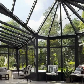 Veranda di grandi dimensioni in alluminio Domal