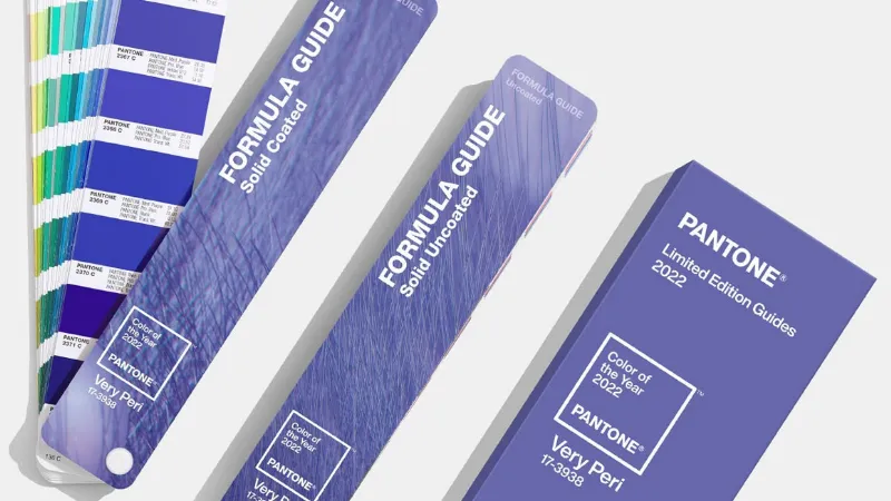 Tonalità blu pervinca Pantonario, colore dell'anno 2022