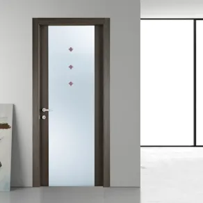 Porta battente in vetro