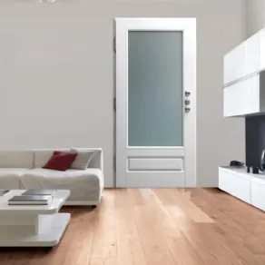 Porta ingresso con vetro antisfondamento