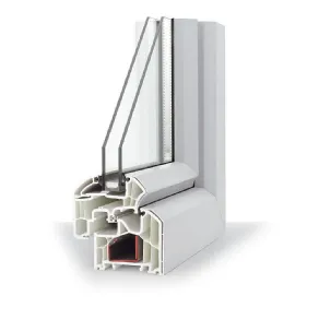 sezione finestra con vetrocamera