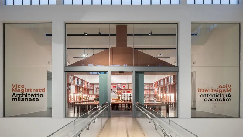 Ingresso mostra su Magistretti alla Triennale di Milano