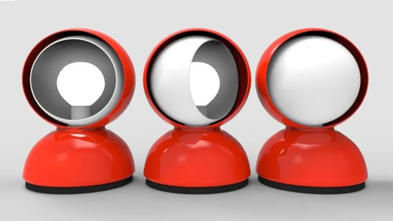 Lampada Eclisse realizzata per Artemide, 1965