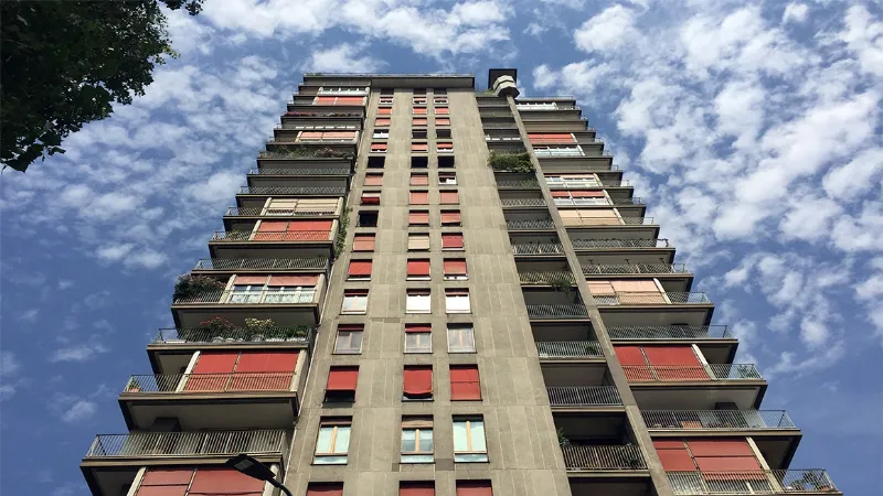 Torre al Parco in via Revere a Milano, anno 1956