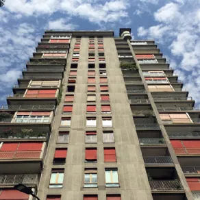Torre al Parco in via Revere a Milano, anno 1956