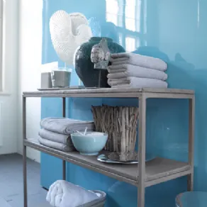 Arredamento bagno azzurro