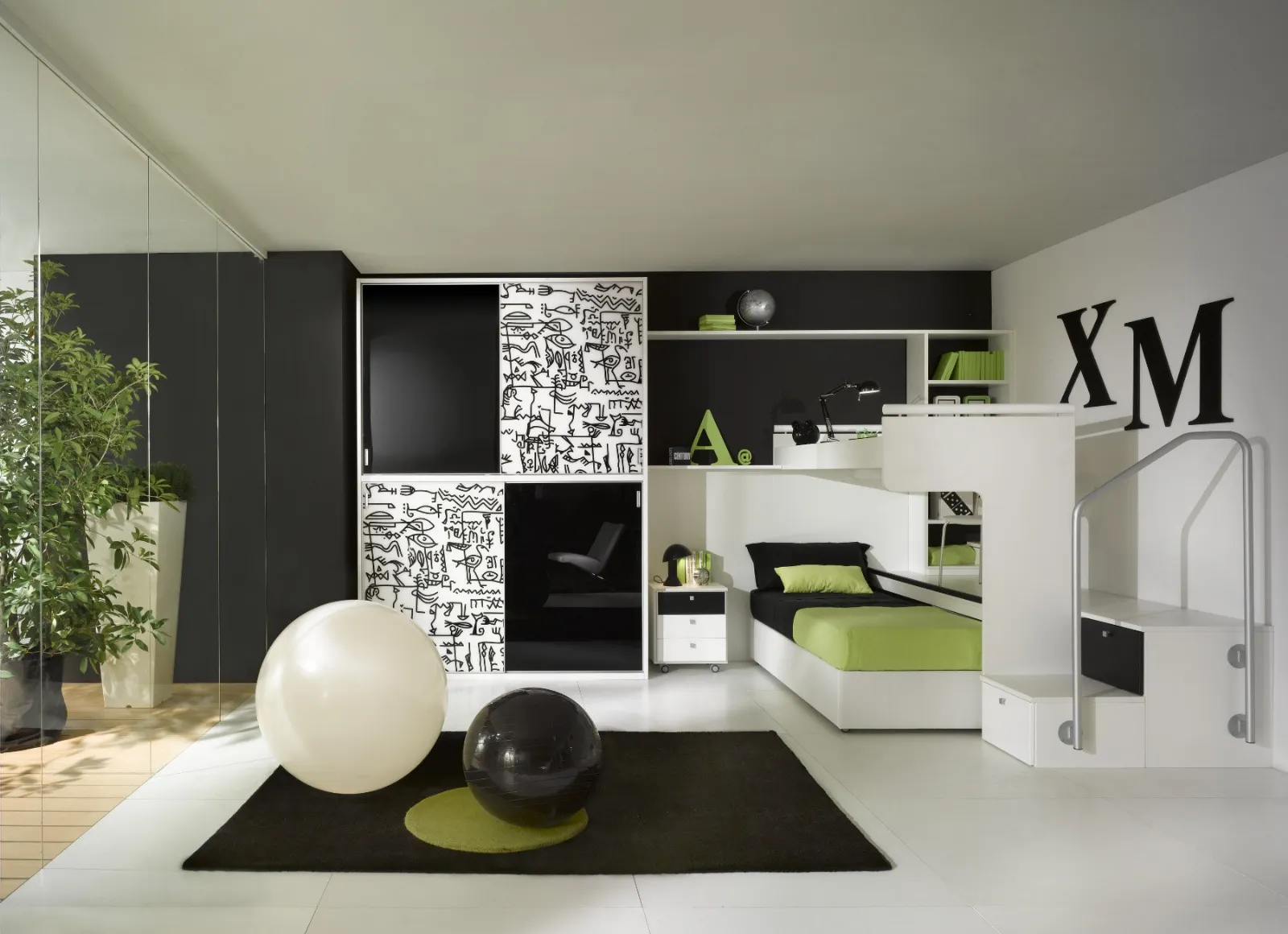 Letto rialzato creazione di nuovi spazi letti for Camera da letto con scrivania