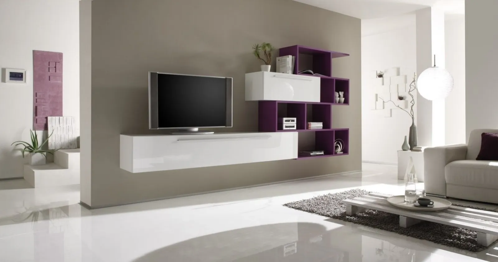 Mobile tv, elemento d'arredo intelligente porta tv Porta tv girevole da parete