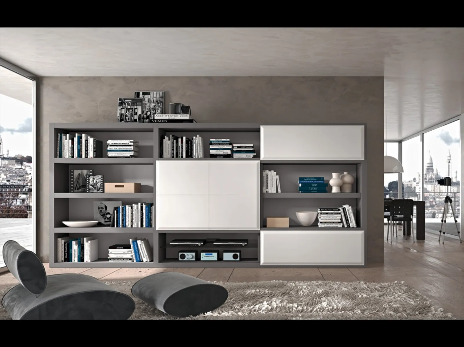 Mobili da soggiorno fascino modulare mobili soggiorno for Immagini living moderni