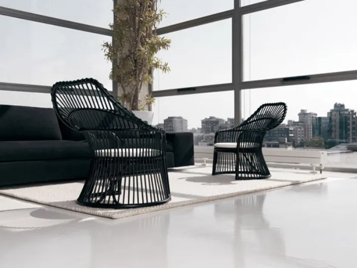 poltrona in rattan