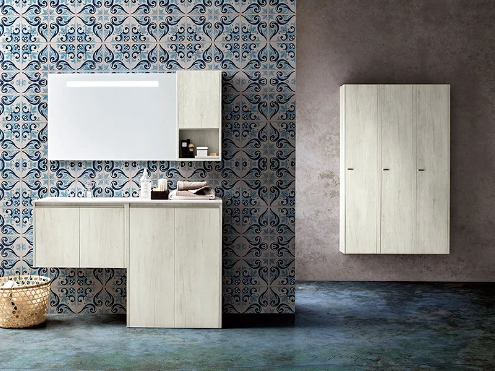 Mobili per lavanderia consigli bagno Lavatoio doppio ceramica lavanderia