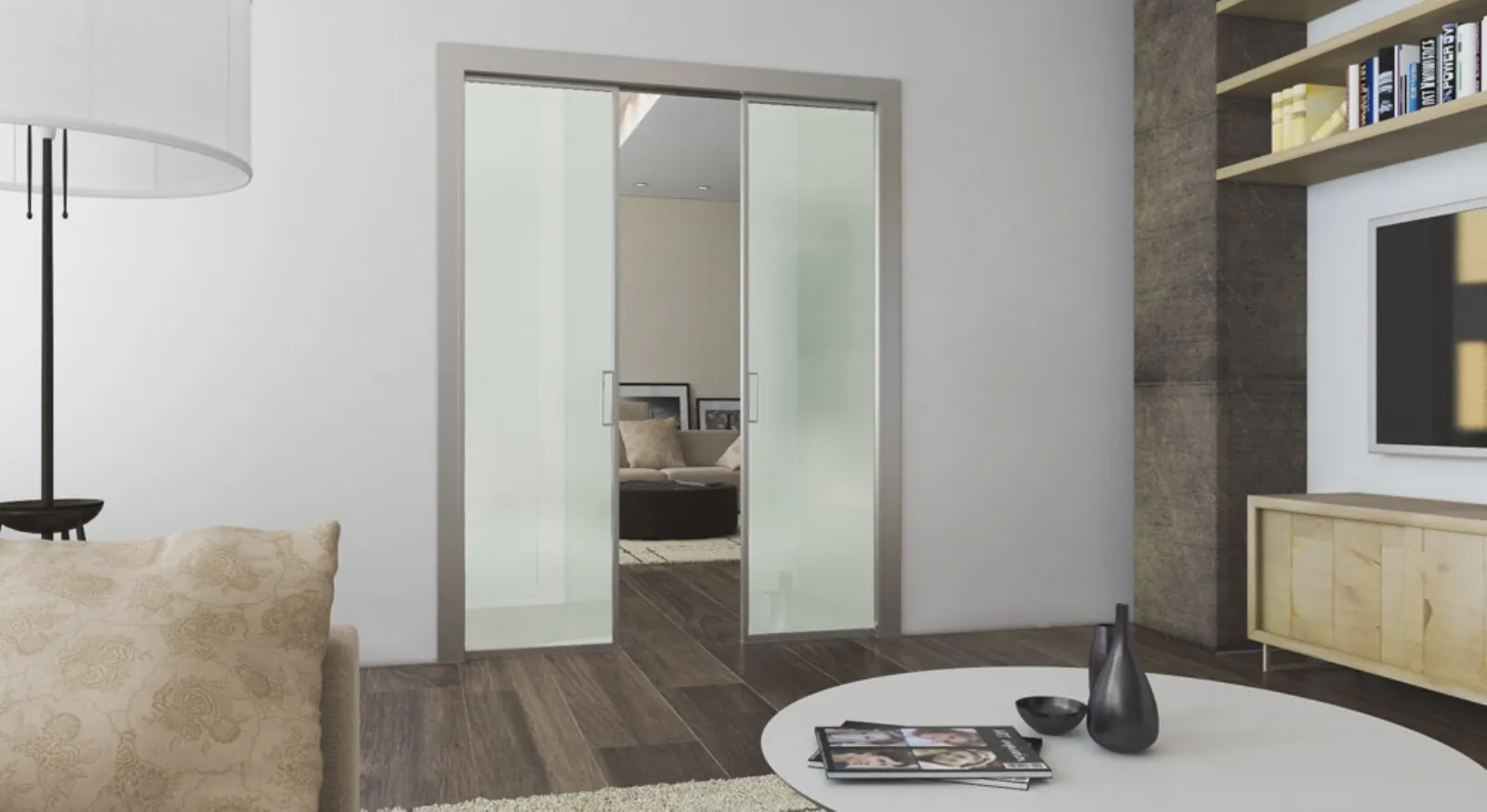 Porte vetro scorrevoli porte per interni Porta scorrevole interno vetro