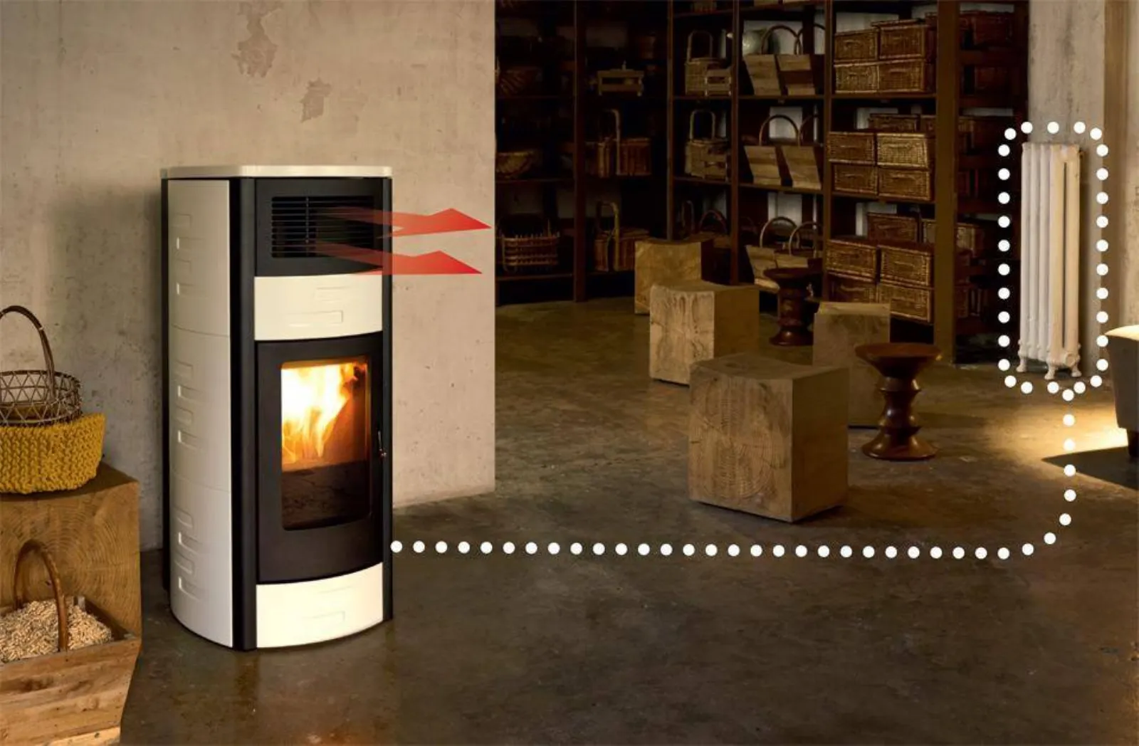 termostufa a pellet Duo di MCZ