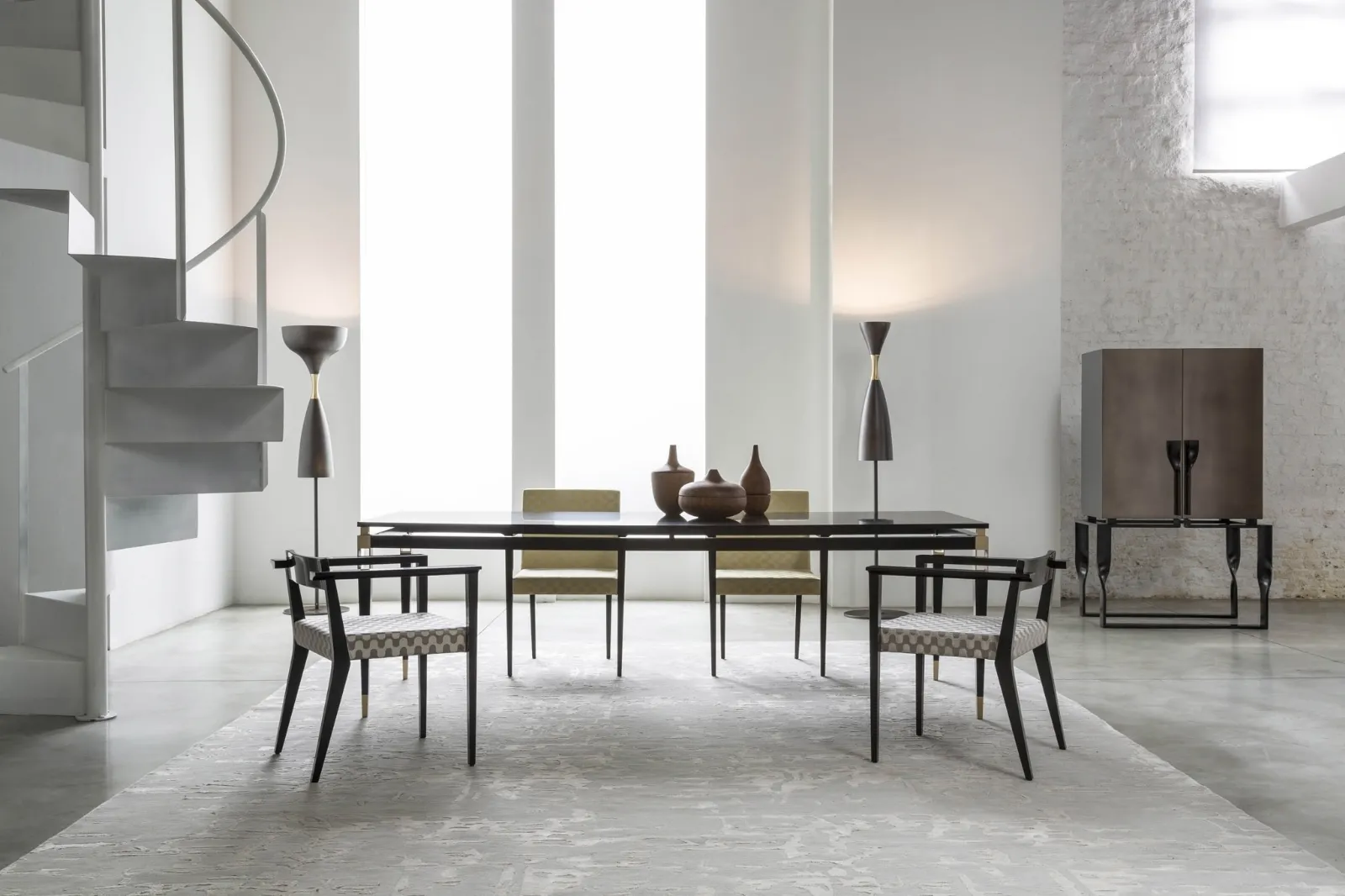 Sala da pranzo moderna mobili soggiorno for Sedie salone moderne
