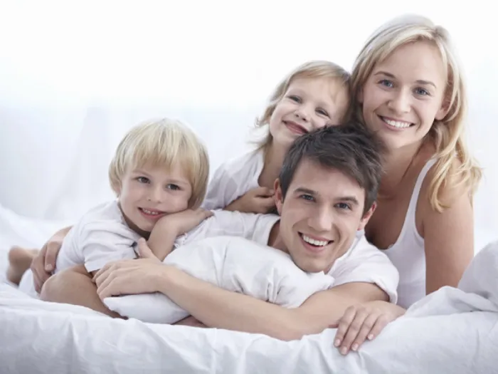Materasso con famiglia
