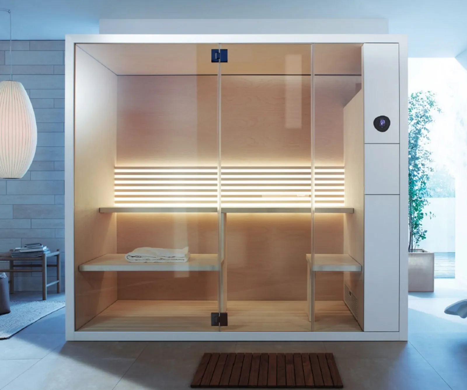 Sauna compatta, una piccola spa nel bagno di casa wellness Cabina sauna domestica