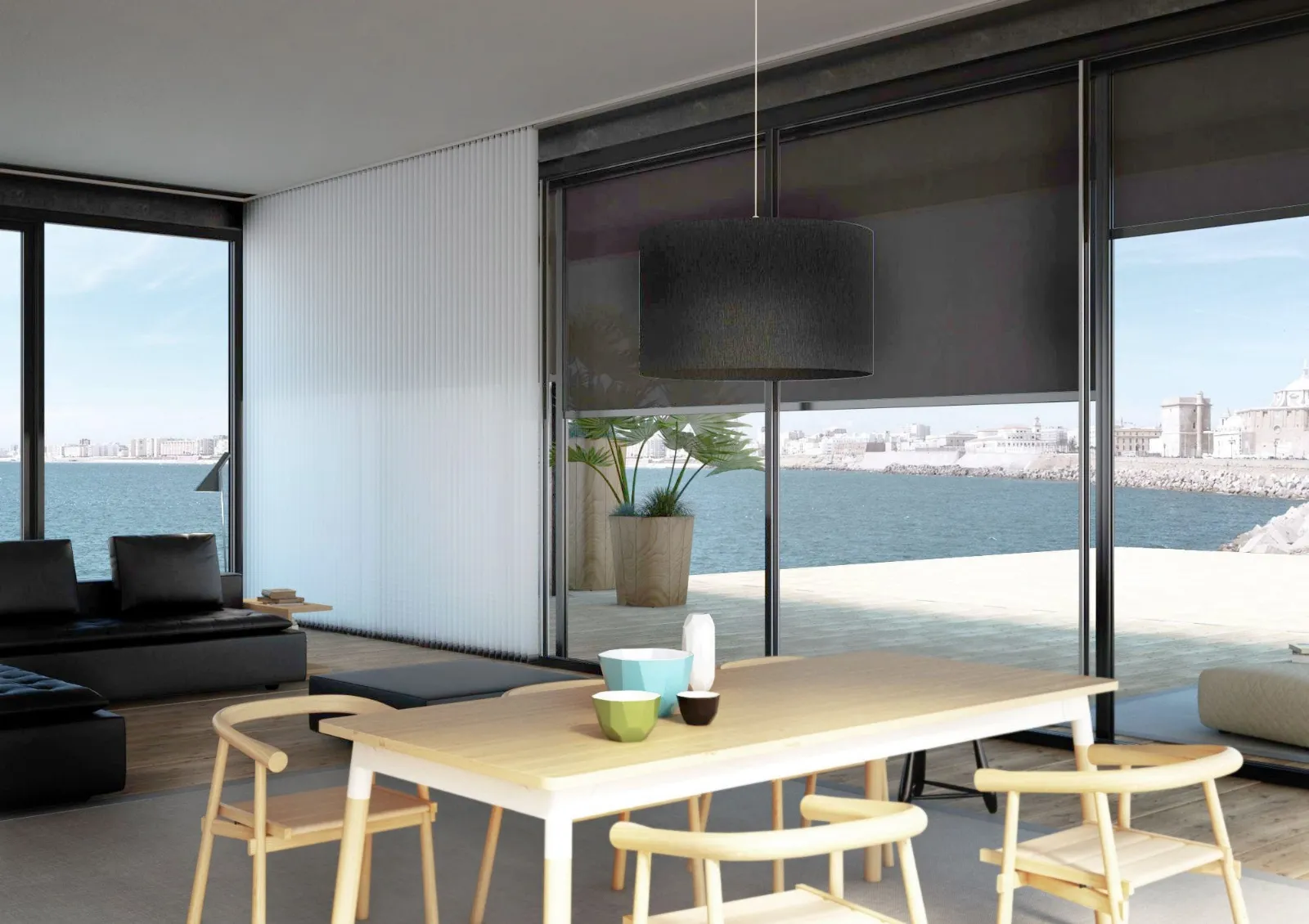 Tende casa moderna per vestire le finestre con stile tende for Finestre giapponesi