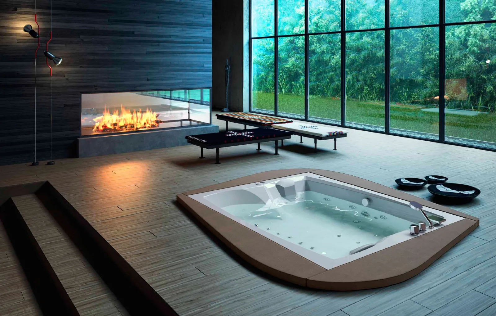 Vasche per bagno. la nuova frontiera del benessere vasche da bagno Prezzo di vasca da bagno incassata nel pavimento