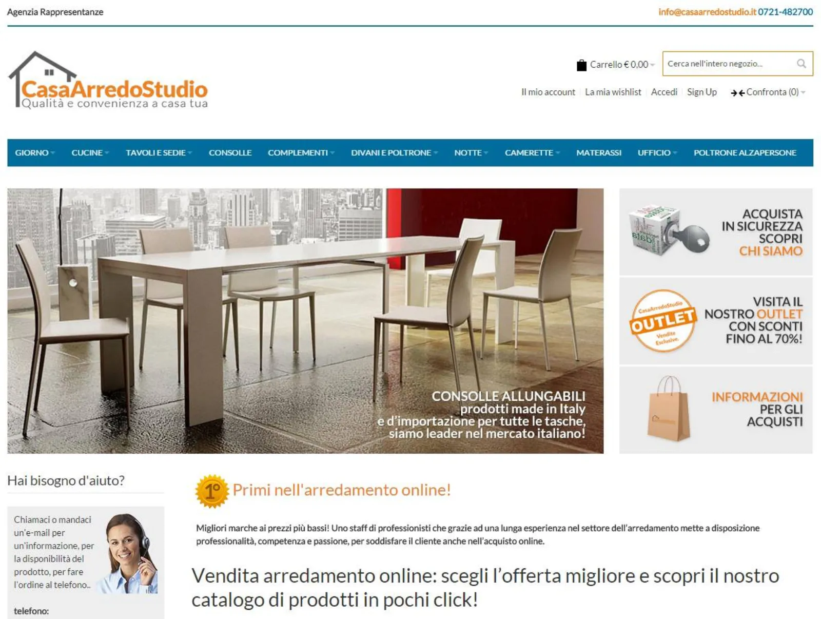 Vendita mobili online, casa arredo studio e commerce di arredamento ... Arredamento studio casa moderno